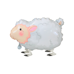 Balon Foliowy Owieczka z nóżkami - balon chodzący - 62.7 x 45 cm