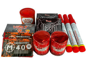 Zestaw sylwestrowy "Kibic" od Kuby z PyroTech team