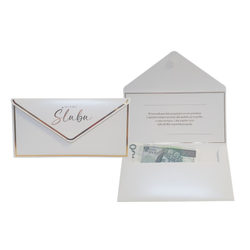 Koperta podarunkowa - Ślub - Złota ramka