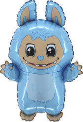 Balon foliowy - Bad Bunny - Niebieski - Grabo - 60cm - 1szt.