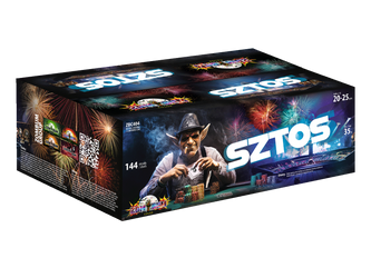 POKAZ FAJERWERKÓW SZTOS - 144 strzały - 20-25 mm - ZBC404 - ZomBum