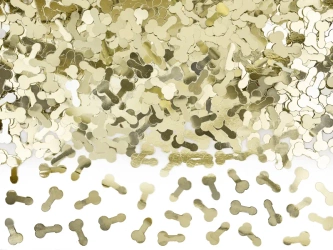 Konfetti Penisy - Złote - 30g