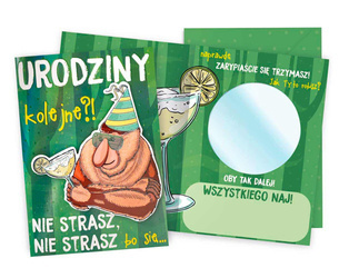 Kartka okolicznościowa z lusterkiem - Janusz