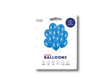 Balony Strong 30cm - Metallic Caribb. Blue - 10 szt.