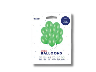Balony Strong 30cm - Metallic Bright Green - 10 sztuk