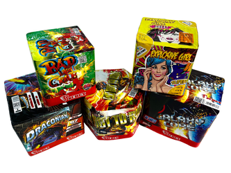 ZESTAW SYLWESTROWY - 5 WYRZUTNI