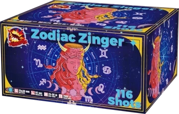 Pokaz fajerwerków ZODIAC ZINGER - 116 strzałów - 25-30 mm - CLE4583 - SRPYRO