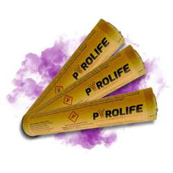 Zestaw 3x ŚWIECA DYMNA - FIOLETOWA - Zawleczka - P-RDG2-V - PYROLIFE