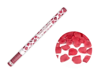 Tuba Konfetti - Płatki róż - Bordowe - 60 cm