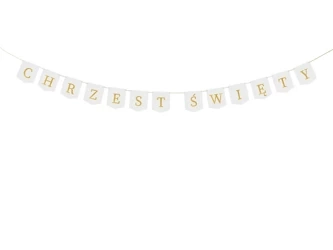 Baner - Chrzest Święty - 2m - Biały