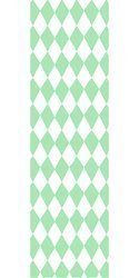 Papier do pakowania - Biały - Jasnozielone Romby - 68,5 x 100 cm