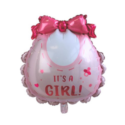 Balon Foliowy Różowy Śliniaczek It's Girl! - 53 x 62 cm