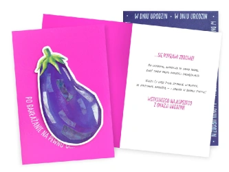 Karnet DK-1347 Ogólne (bakłażan)