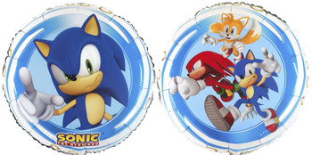 Balon foliowy - Okrągły - Sonic - 45cm