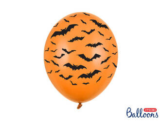 Balon Strong 30cm - Nietoperze - Pastel Mandarin Orange - 1 sztuka