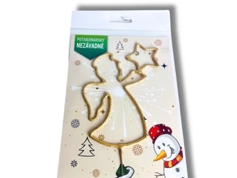 x ZIMNE OGNIE 33CM ANIOŁ Z GWIAZDĄ - VPV02 - Triplex - 1 szt x