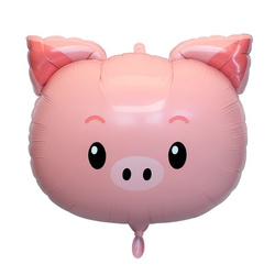 Balon Foliowy Głowa Świnki - 54 x 58 cm