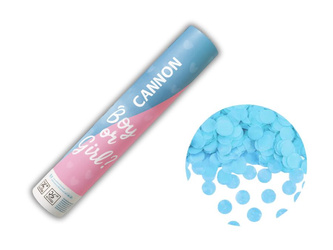 KONFETTI PNEUMATYCZNE 30cm - Niebieskie - TXK129B - 1 szt