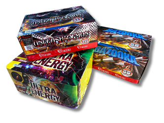 ZESTAW SYLWESTROWY - 3 WYRZUTNIE