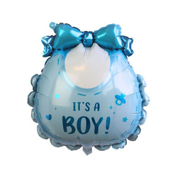 Balon Foliowy Niebieski Śliniaczek It's Boy! - 53 x 62 cm