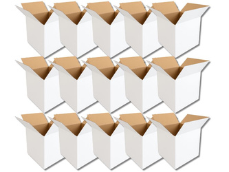 Zestaw 15x BIELONE PUDEŁKO KARTONOWE - 40x40x40cm
