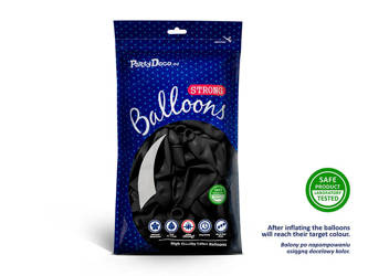 Balony Strong 30cm - Pastel Black - 50 szt.