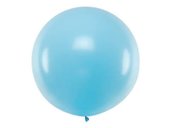 Balon okrągły 1m - Pastel Light Blue