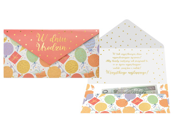 Koperta podarunkowa - Urodziny - Balony