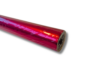 Papier do pakowania - Metaliczny - Czerwony - 70 x 200cm