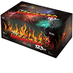 POKAZ FAJERWERKÓW HABANERO RED SAVINA - 123 strzały - 25-30 mm - ZBC500 - ZomBum
