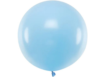 Balon lateksowy 60 cm Pastel Baby Blue (BŁĘKITNY) 1 szt.