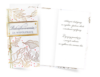 Kartka okolicznościowa - Podziękowania za współpracę
