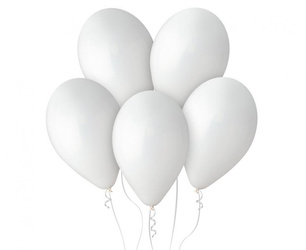 Balony lateksowe 12cm - Białe - Gemar - 100 sztuk