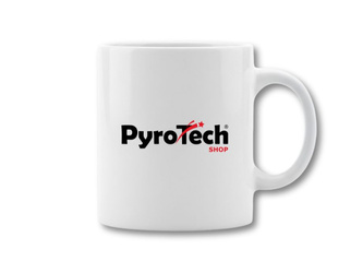 Kubek z logo - PyroTech - biały - 330 ml