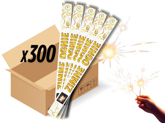 DŁUGIE ZIMNE OGNIE NA WESELE - 70cm - 300 sztuk