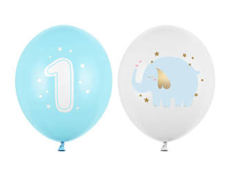 Balony 30 cm - Roczek - Pastel Light Blue - 50 szt