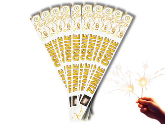 ZESTAW 60 sztuk - WESELNE DŁUGIE ZIMNE OGNIE 70 cm