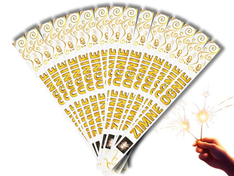 DŁUGIE ZIMNE OGNIE NA WESELE - 70cm - 90 sztuk