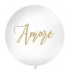 Balon 1 m - Amore - biały