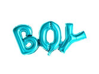 Balon foliowy - Boy - Niebieski - 67 x 29 cm