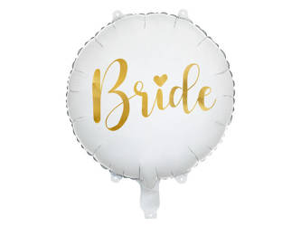 Balon foliowy - Bride - Biały - 45cm