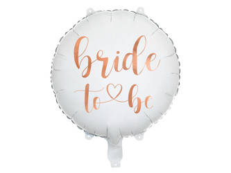 Balon foliowy - Bride To Be - Biały - 45cm