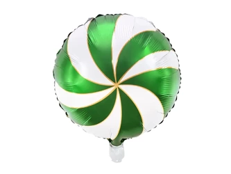 Balon foliowy - Cukierek - 35 cm - zielony