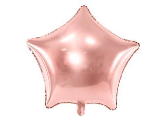 Balon foliowy - Gwiazda - Różowe Złoto - 70 cm