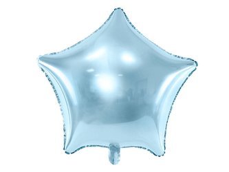 Balon foliowy - Gwiazdka - Błękitna - 48 cm
