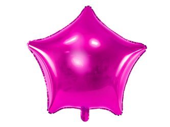 Balon foliowy - Gwiazdka -  Ciemny róż - 48 cm