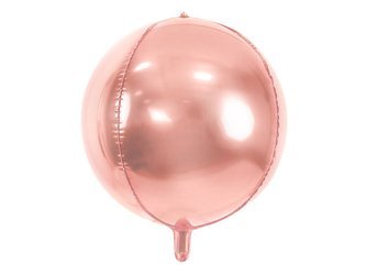 Balon foliowy - Kula - Różowe Złoto - 40 cm
