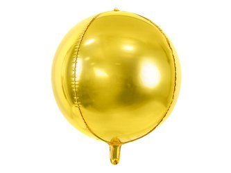 Balon foliowy - Kula - Złota - 40 cm