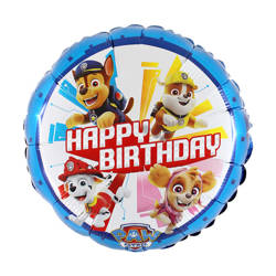 Balon foliowy - Psi Patrol - Happy Birthday 18"