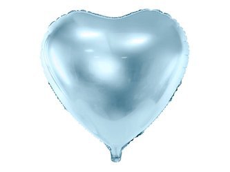Balon foliowy - Serce - Błękitne - 45 cm